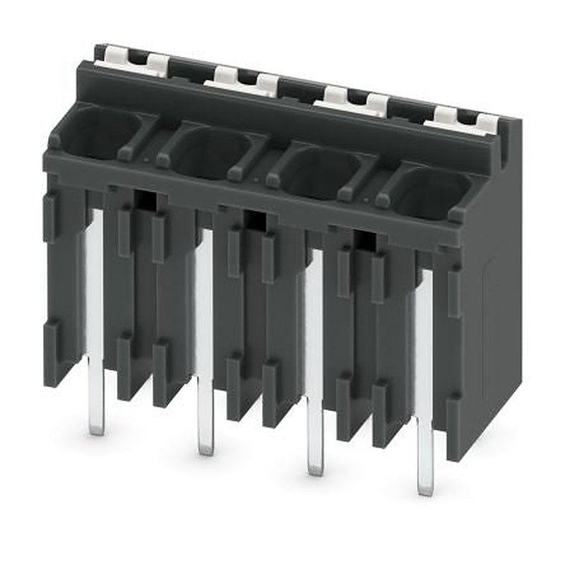 Phoenix Contact SPT-THR 1.5/4-V-5.08 P26 Series PCB Terminal Block, 4-Contact, 5.08 mm Pitch, 1 Row, 1822668