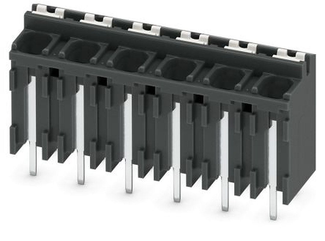 Phoenix Contact SPT-THR 1.5/6-V-5.08 P26 Series PCB Terminal Block, 6-Contact, 5.08 mm Pitch, 1 Row, 1822684
