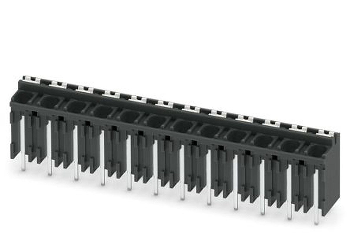 Phoenix Contact SPT-THR 1.5/12-V-5.08 P26 Series PCB Terminal Block, 12-Contact, 5.08 mm Pitch, 1 Row, 1822749
