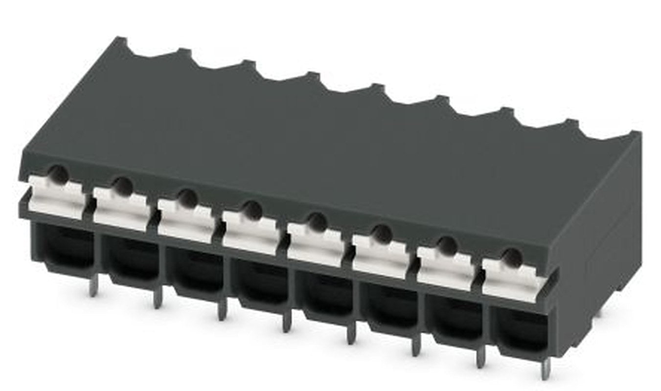 Phoenix Contact SPT-THR 1.5/8-H-3.5 P26 Series PCB Terminal Block, 8-Contact, 3.5 mm Pitch, 1 Row, 1822817