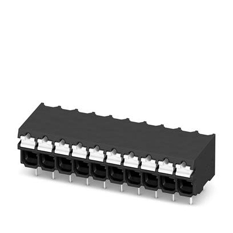 Phoenix Contact SPT Series PCB Terminal Block, 9-Contact, 3.5 mm Pitch, Wave Soldering Mount, 1 Row