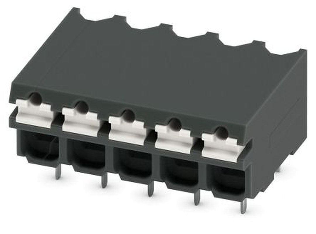Phoenix Contact SPT-THR 1.5/5-H-3.81 P26 Series PCB Terminal Block, 5-Contact, 3.81 mm Pitch, 1 Row, 1822891
