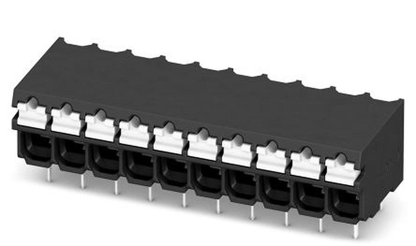 Phoenix Contact SPT-THR 1.5/12-H-3.81 P26 Series PCB Terminal Block, 12-Contact, 3.81 mm Pitch, 1 Row, 1822969