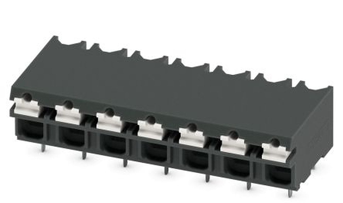 Phoenix Contact SPT-THR 1.5/7-H-5.0 P26 Series PCB Terminal Block, 7-Contact, 5 mm Pitch, 1 Row, 1823023