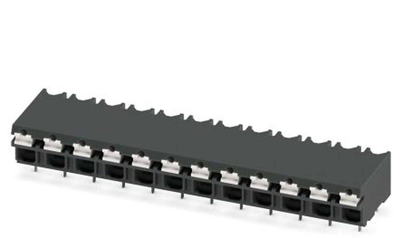 Phoenix Contact SPT-THR 1.5/12-H-5.0 P26 Series PCB Terminal Block, 2-Contact, 5 mm Pitch, 1 Row, 1823078
