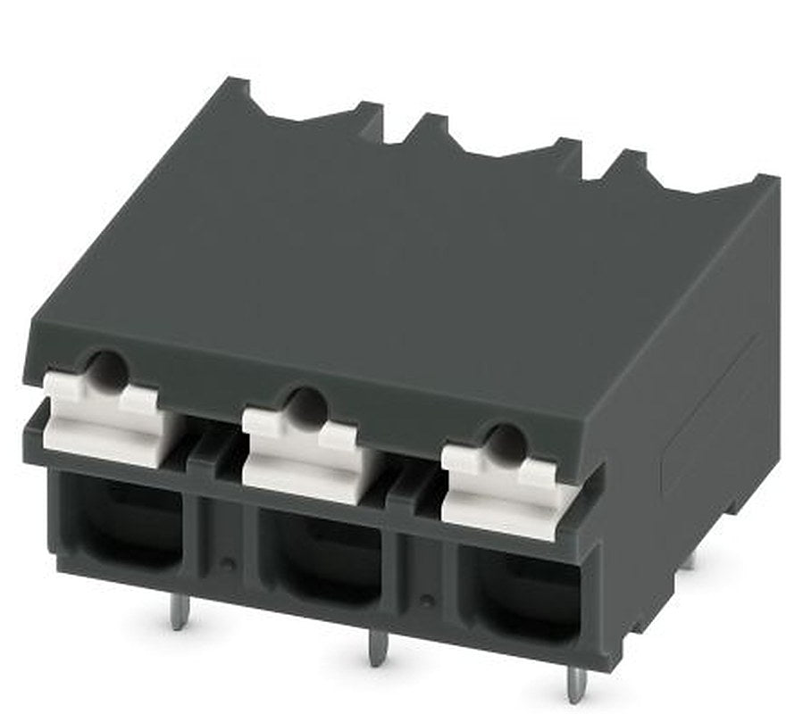 Phoenix Contact SPT-THR 1.5/3-H-5.08 P26 Series PCB Terminal Block, 3-Contact, 5.08 mm Pitch, 1 Row, 1823094