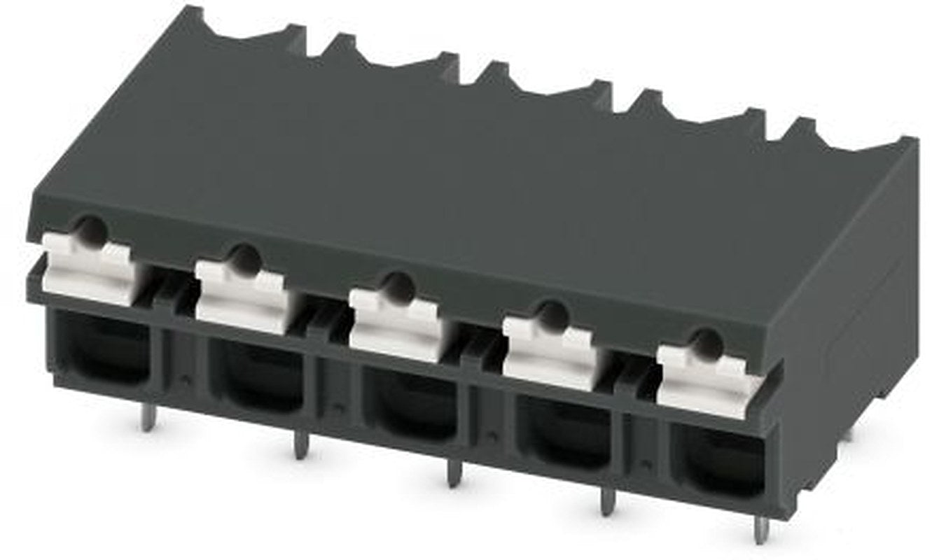 Phoenix Contact SPT-THR 1.5/5-H-5.08 P26 Series PCB Terminal Block, 5-Contact, 5.08 mm Pitch, 1 Row, 1823117