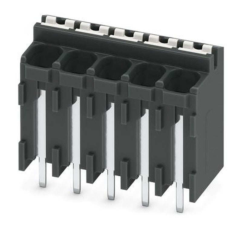 Phoenix Contact SPT-THR 1.5/5-V-3.5 P20 R44 Series Pluggable Terminal Block, 5-Contact, 3.5 mm Pitch, 1 Row, 1823227