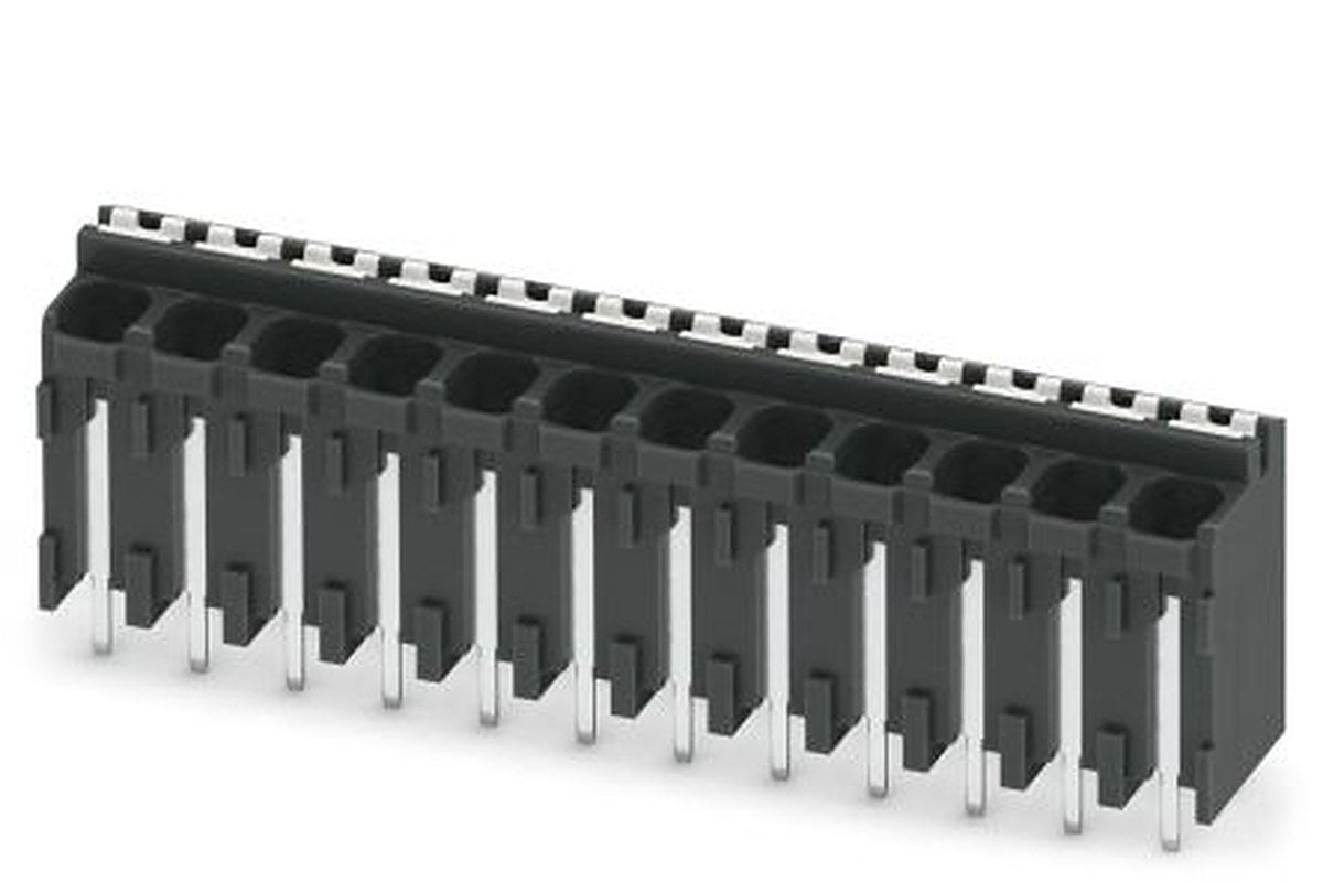 Phoenix Contact SPT-THR 1.5/12-V-3.81 P20 R72 Series Pluggable Terminal Block, 12-Contact, 3.81 mm Pitch, 1 Row, 1823405