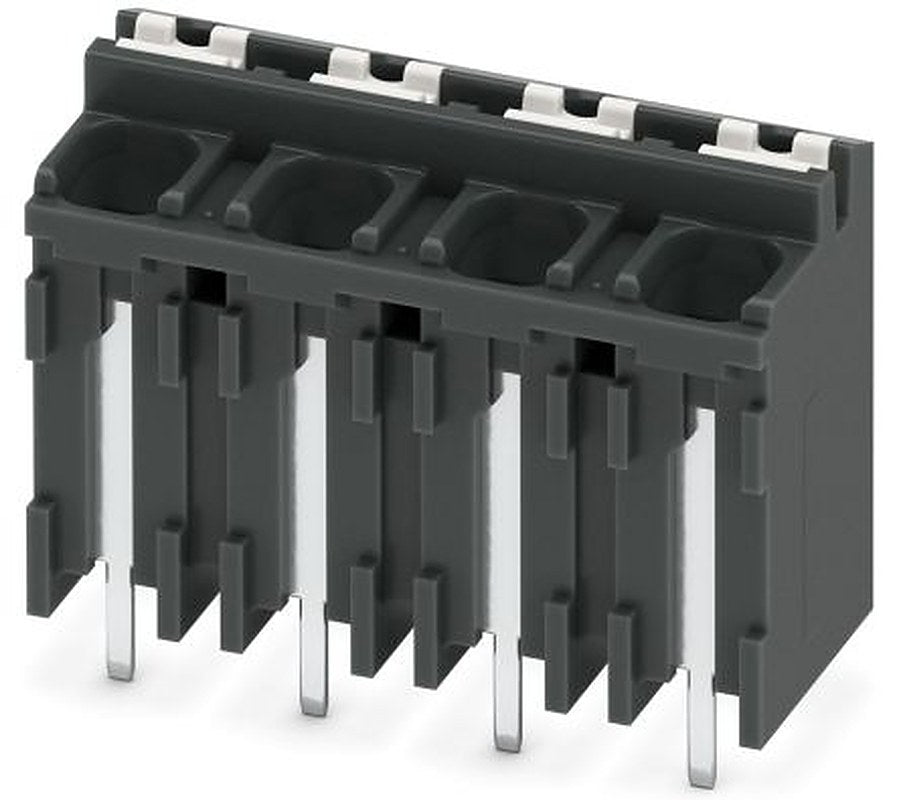 Phoenix Contact SPT-THR 1.5/4-V-5.08 P20 R56 Series Pluggable Terminal Block, 4-Contact, 5 mm Pitch, 1 Row, 1823544