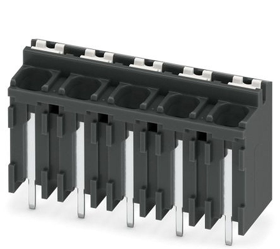 Phoenix Contact SPT-THR 1.5/5-V-5.08 P20 R56 Series Pluggable Terminal Block, 5-Contact, 5 mm Pitch, 1 Row, 1823557