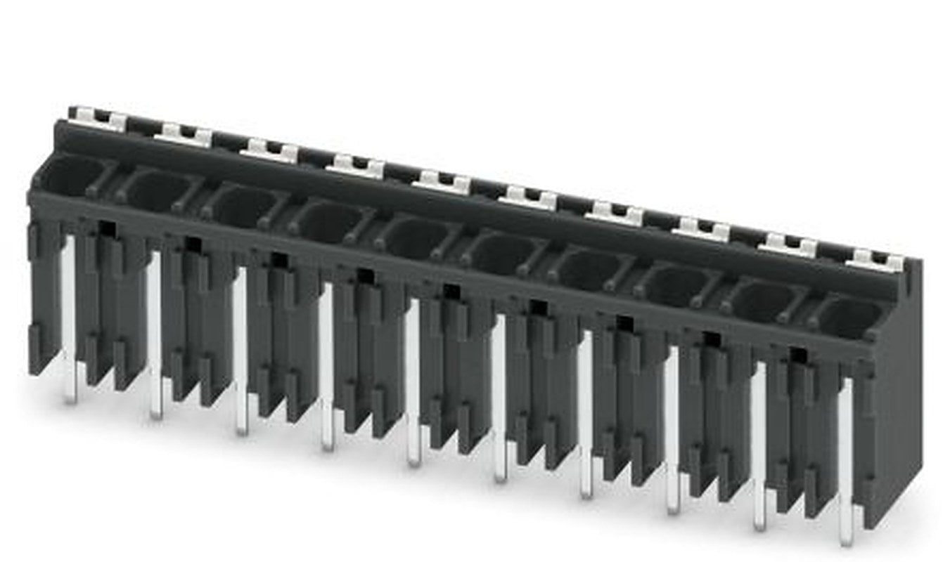 Phoenix Contact SPT-THR 1.5/10-V-5.08 P20 R88 Series Pluggable Terminal Block, 10-Contact, 5 mm Pitch, 1 Row, 1823609