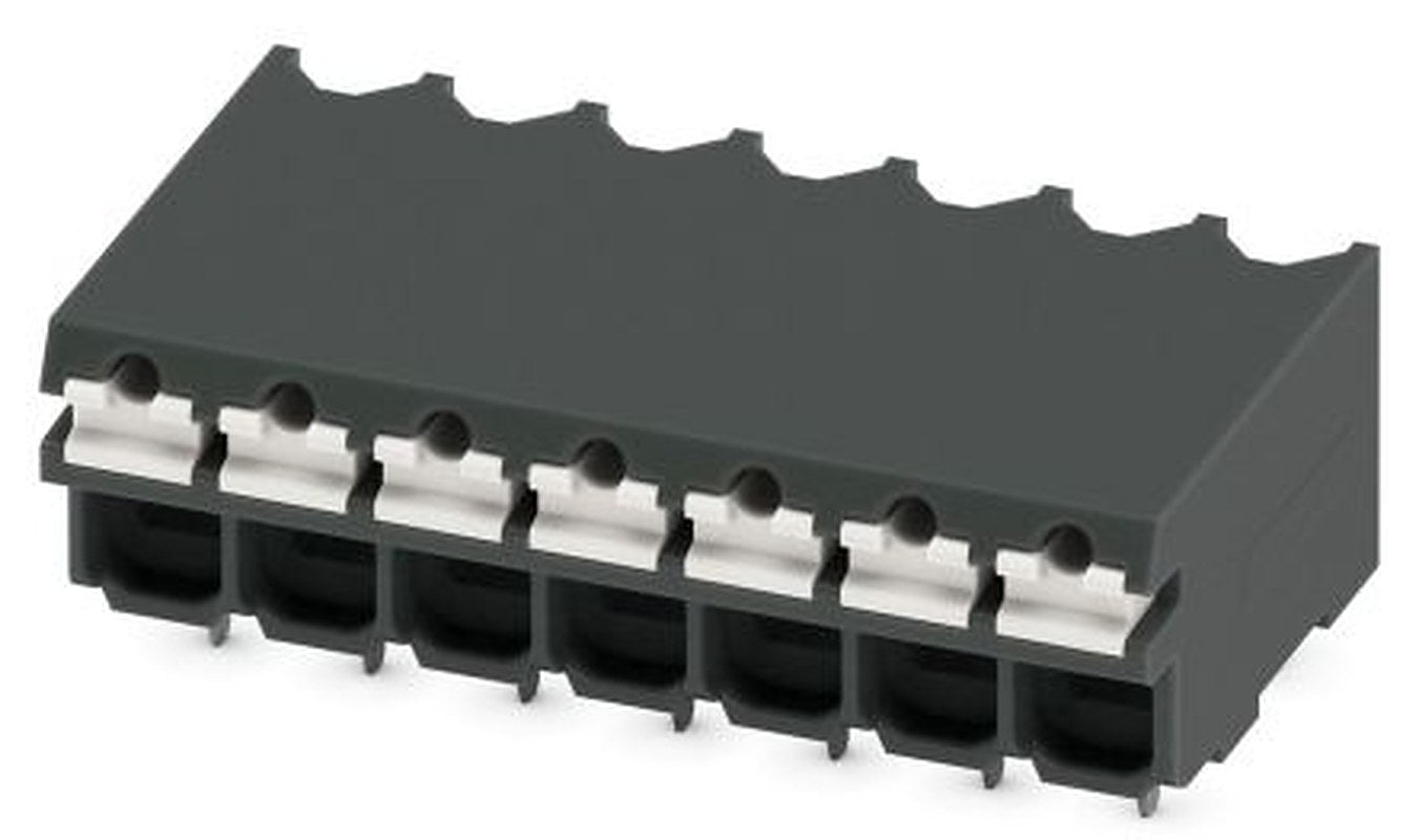 Phoenix Contact SPT-THR 1.5/7-H-3.5 P20 R44 Series Pluggable Terminal Block, 7-Contact, 5 mm Pitch, 1 Row, 1823683