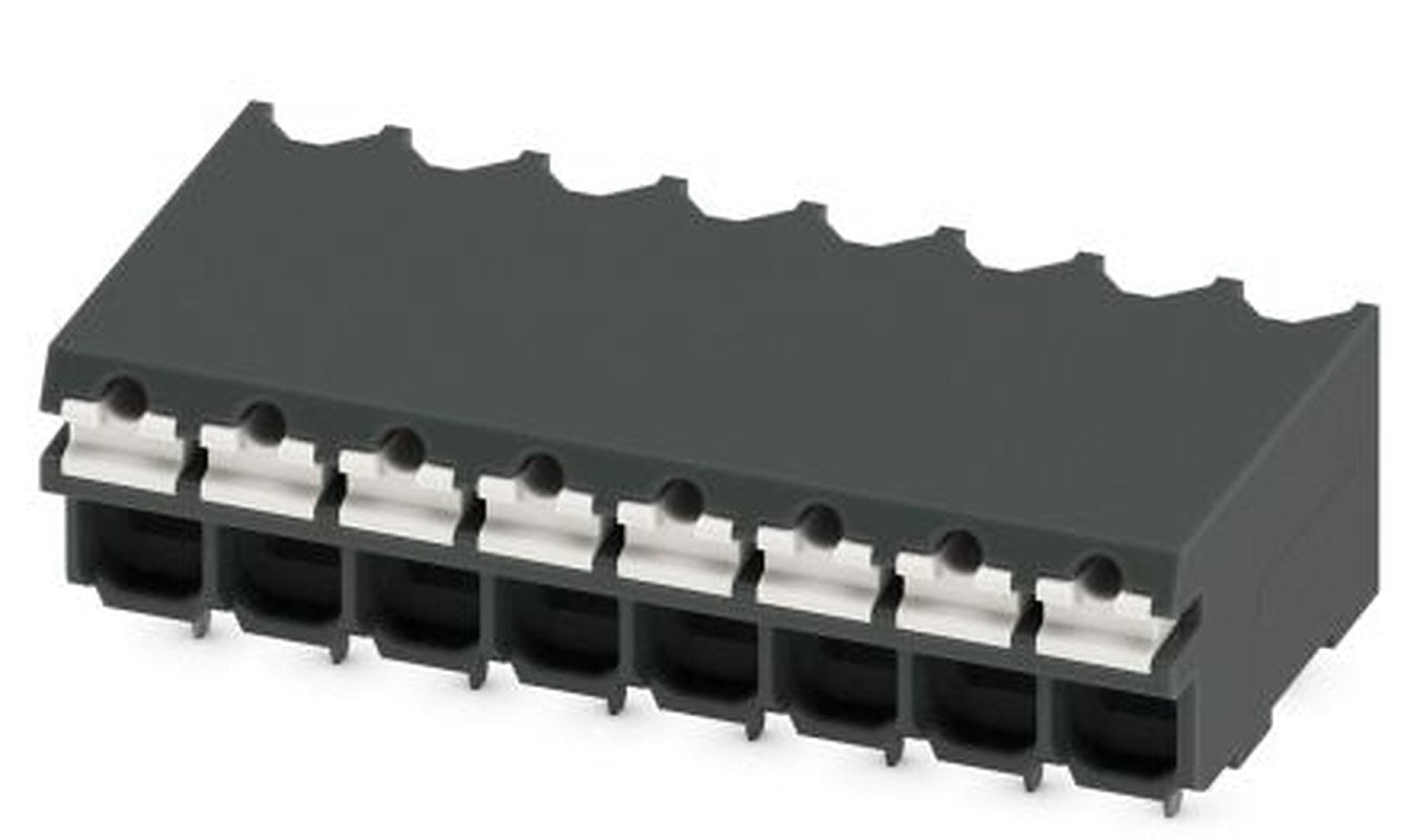 Phoenix Contact SPT-THR 1.5/8-H-3.5 P20 R44 Series Pluggable Terminal Block, 8-Contact, 3.5 mm Pitch, 1 Row, 1823696