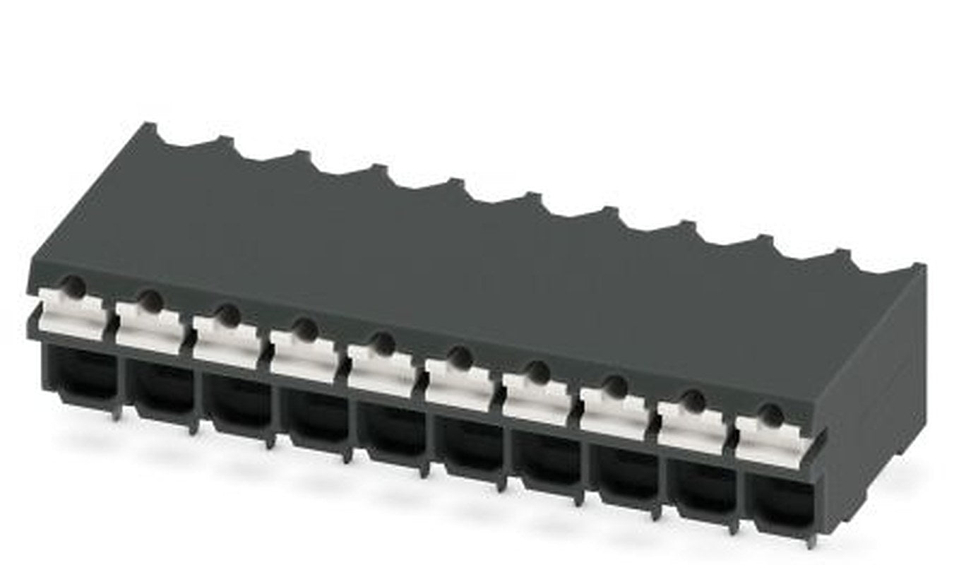 Phoenix Contact SPT-THR 1.5/10-H-3.5 P20 R72 Series Pluggable Terminal Block, 10-Contact, 3.5 mm Pitch, 1 Row, 1823719