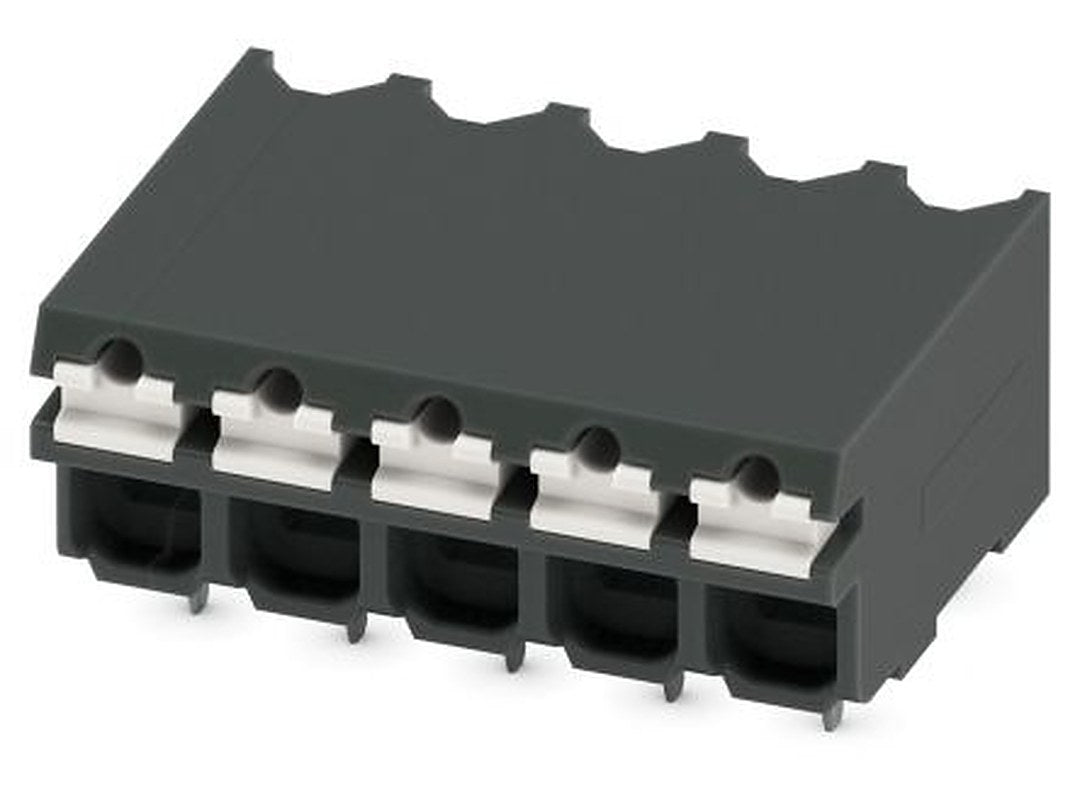 Phoenix Contact SPT-THR 1.5/5-H-3.81 P20 R32 Series Pluggable Terminal Block, 5-Contact, 3.5 mm Pitch, 1 Row, 1823777