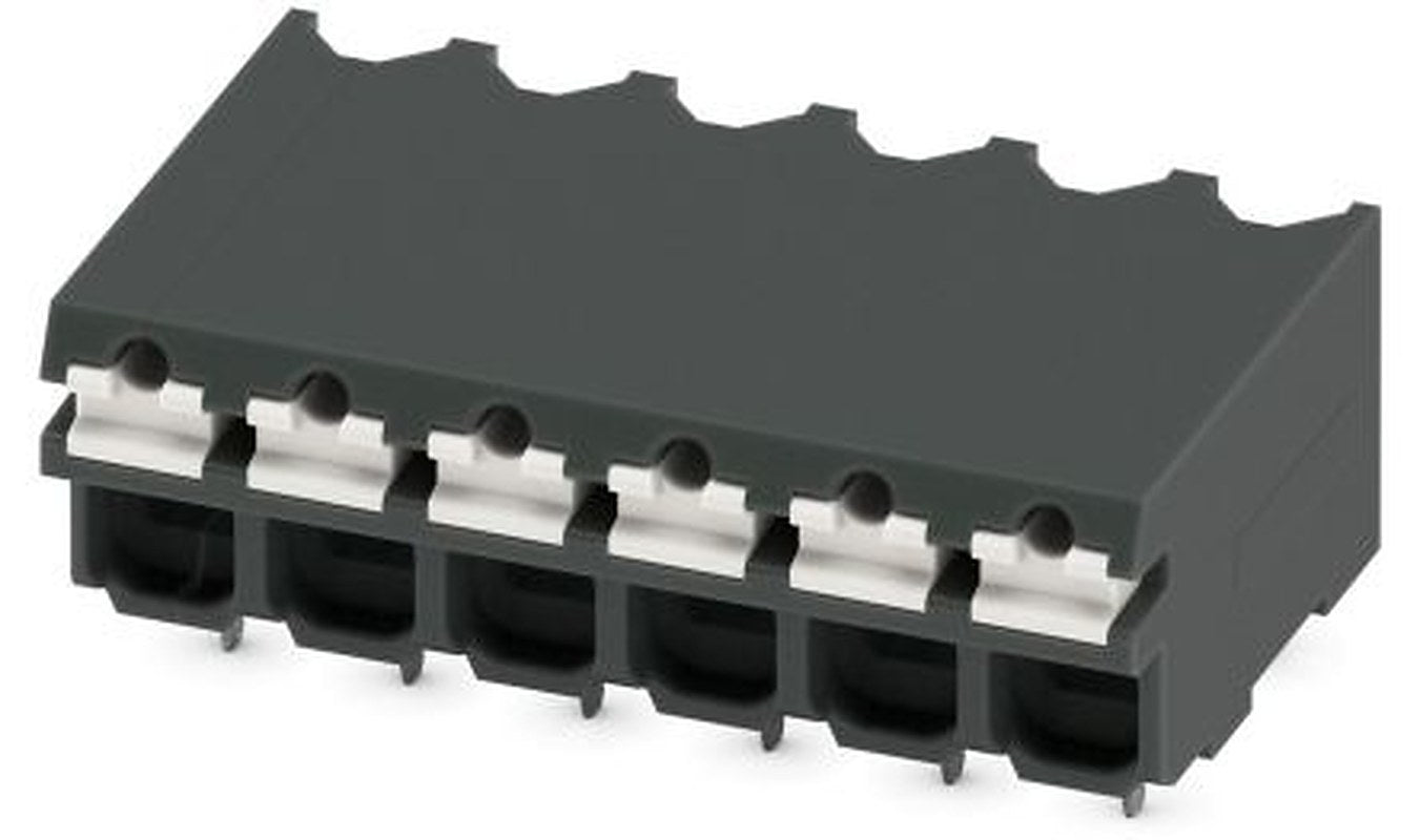Phoenix Contact SPT-THR 1.5/6-H-3.81 P20 R44 Series Pluggable Terminal Block, 6-Contact, 3.5 mm Pitch, 1 Row, 1823780