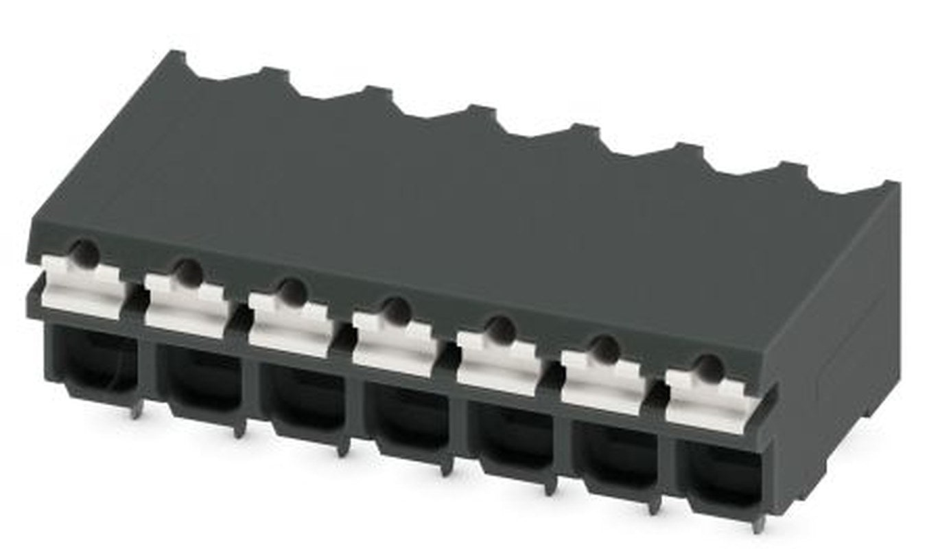 Phoenix Contact SPT-THR 1.5/7-H-3.81 P20 R44 Series Pluggable Terminal Block, 7-Contact, 3.5 mm Pitch, 1 Row, 1823793