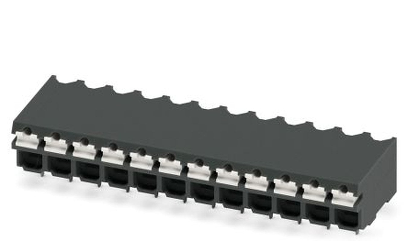 Phoenix Contact SPT-THR 1.5/12-H-3.81 P20 R72 Series Pluggable Terminal Block, 12-Contact, 5 mm Pitch, 1 Row, 1823845