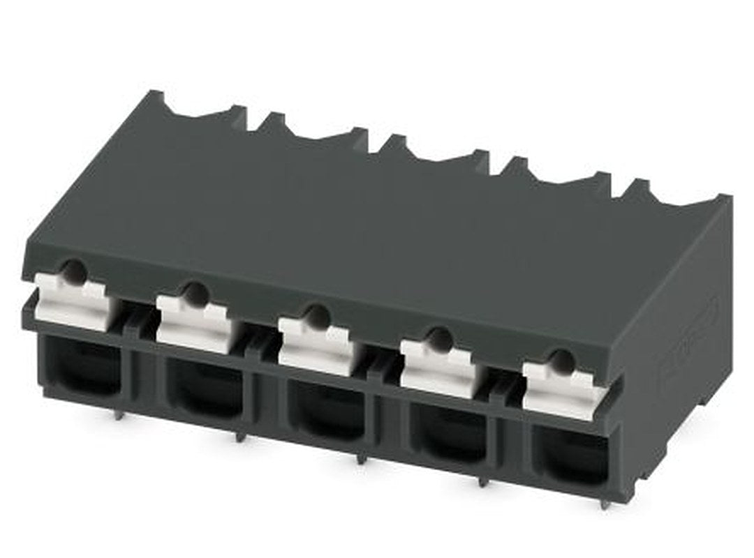 Phoenix Contact SPT-THR 1.5/5-H-5.0 P20 R56 Series Pluggable Terminal Block, 5-Contact, 5 mm Pitch, 1 Row, 1823887