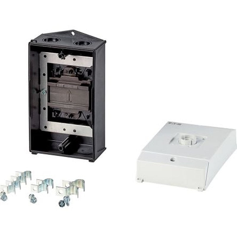 Eaton Black, White Plastic Eaton Moeller Control Station Enclosure - 1 Hole