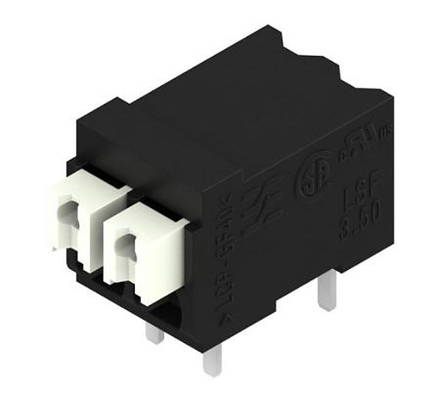 Weidmüller LSF Series PCB Terminal Block, 2-Contact, 3.5 mm Pitch, 1 Row