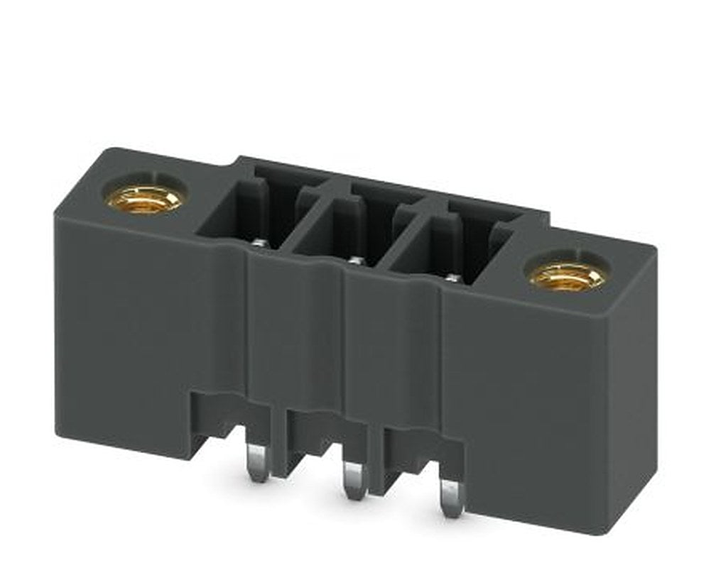 Phoenix Contact MCV 1.5/ 3-GF-3.81 P20 THRR56 Series Pluggable Terminal Block, 3-Contact, 3.81 mm Pitch, 1 Row, 1825788