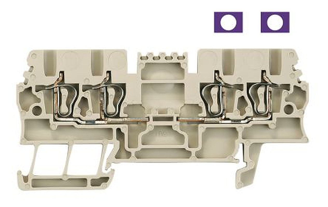 Weidmüller 1826970000 Z Series Feed Through Terminal Block Beige, 1.5mm², 1-Level, Clamp