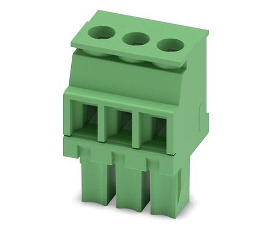 Phoenix Contact MCVW 1.5/3-ST-3.81 Series Pluggable Terminal Block, 3-Contact, 3.81 mm Pitch, 1 Row
