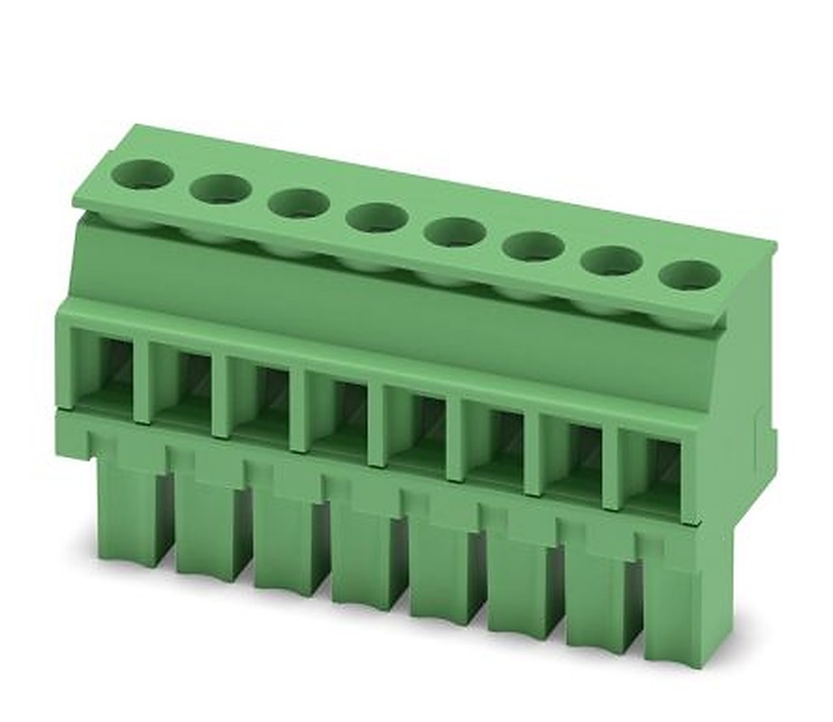 Phoenix Contact MCVW 1.5/8-ST-3.81 Series Pluggable Terminal Block, 8-Contact, 3.81 mm Pitch, 1 Row