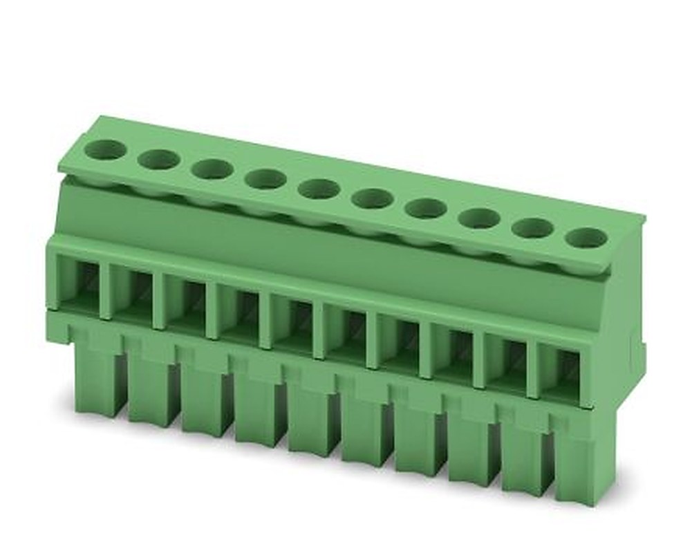 Phoenix Contact MCVW 1.5/10-ST-3.81 Series Pluggable Terminal Block, 10-Contact, 3.81 mm Pitch, 1 Row
