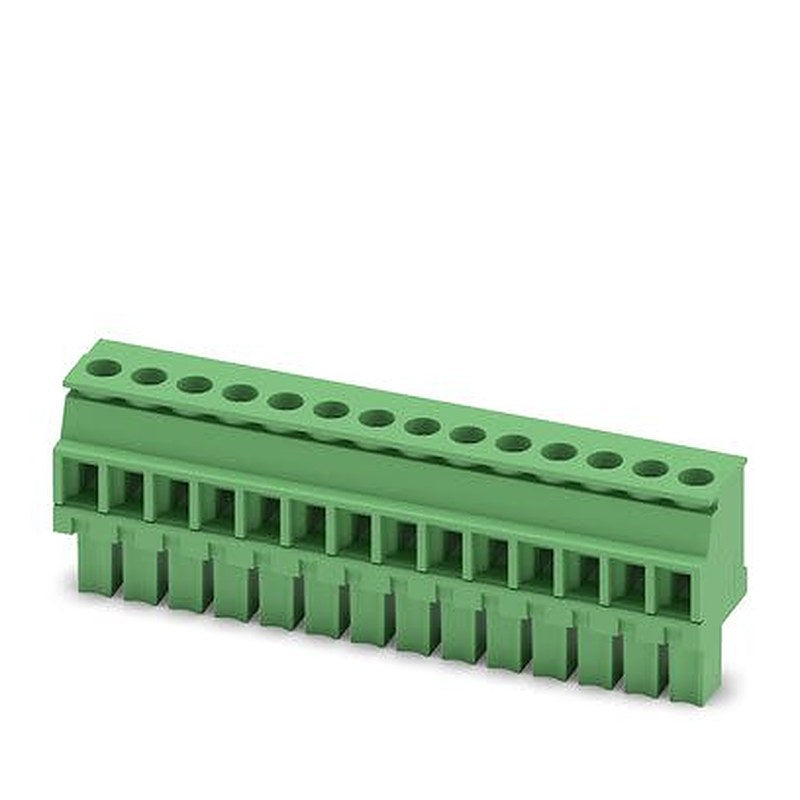 Phoenix Contact Pluggable Terminal Block, 14-Contact, 3.81 mm Pitch, 1 Row, 1827091