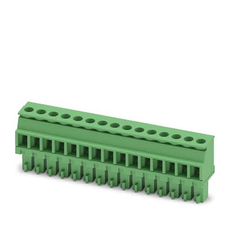 Phoenix Contact MCVR Series PCB Connector, 15-Contact, 3.81 mm Pitch, 1 Row Screw