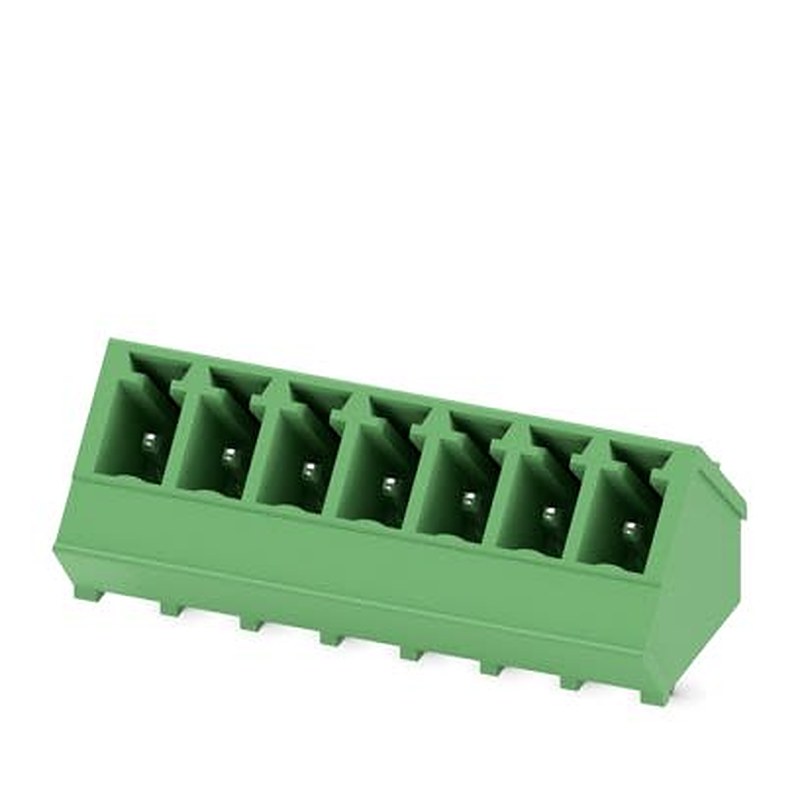 Phoenix Contact SMC Series Straight Wave Soldering Mount PCB Header, 7 Contact(s), 3.81 mm Pitch, 1 Row, Shrouded