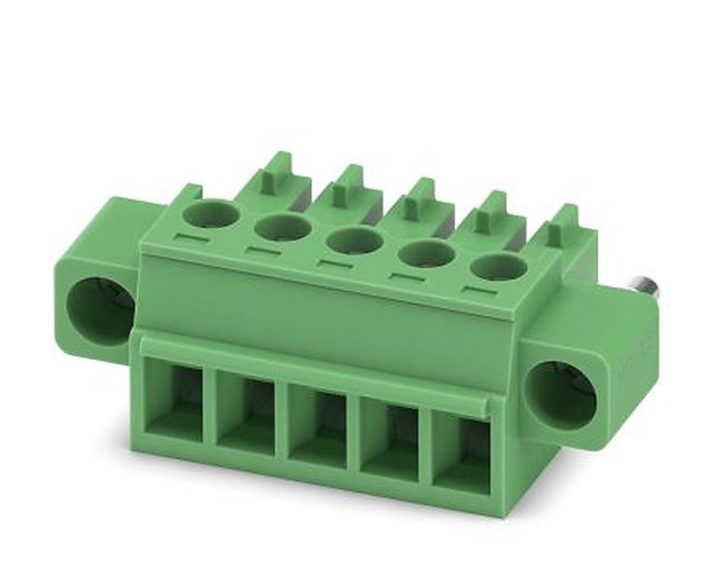 Phoenix Contact MC 1.5/5-STF-3.81 Series Pluggable Terminal Block, 5-Contact, 3.81 mm Pitch, 1 Row