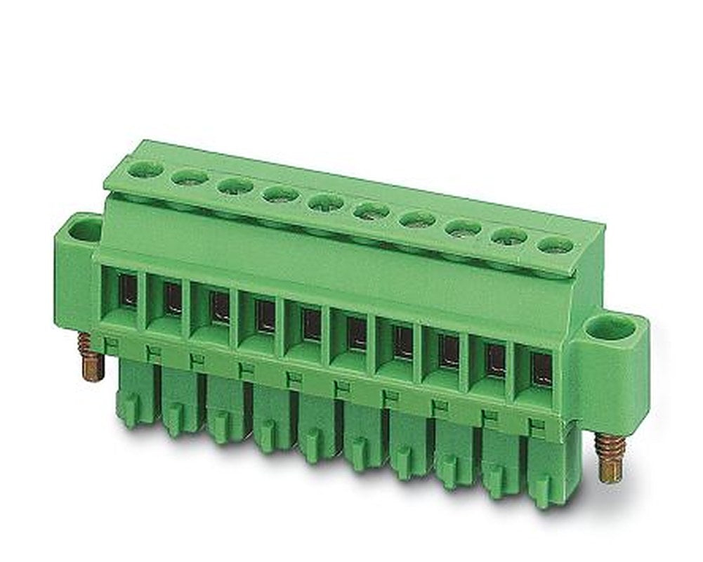 Phoenix Contact 5/2-STF, MCVR 1 Series Pluggable Terminal Block, 2-Contact, 3.81 mm Pitch, 1 Row, 1828346