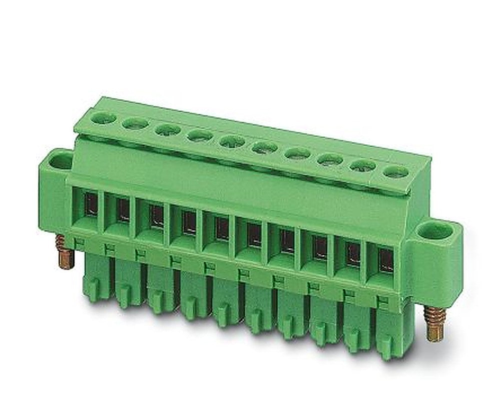 Phoenix Contact MCVR 1.5/7-STF-3.81 Series Pluggable Terminal Block, 7-Contact, 3.81 mm Pitch, 1 Row, 1828391