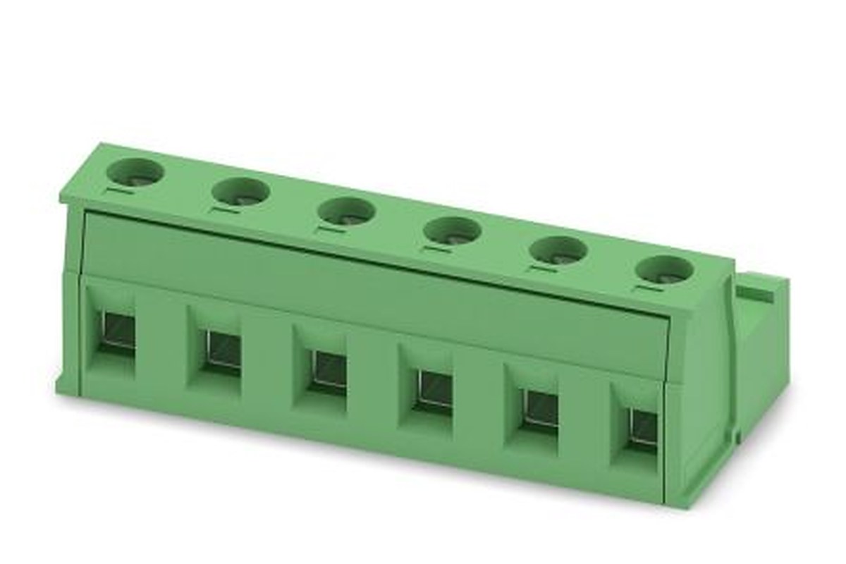 Phoenix Contact GIC 2.5/6-ST-7.62 Series Pluggable Terminal Block, 6-Contact, 7.62 mm Pitch, 1 Row, 1828841