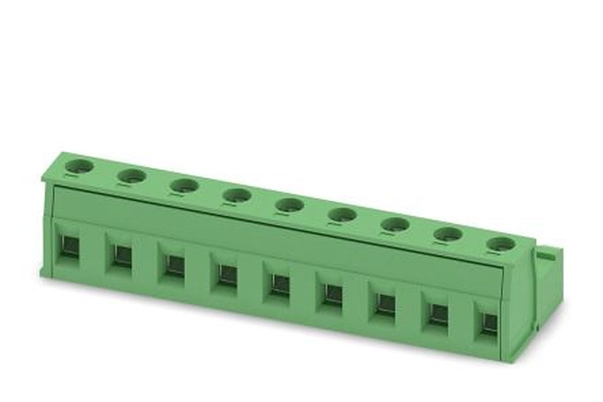 Phoenix Contact GIC 2.5/9-ST-7.62 Series Pluggable Terminal Block, 9-Contact, 7.62 mm Pitch, 1 Row, 1828870