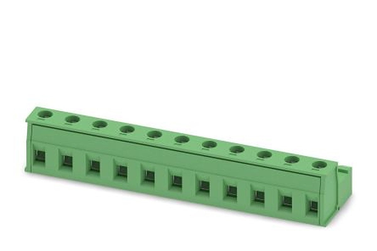 Phoenix Contact GIC 2.5/11-ST-7.62 Series Pluggable Terminal Block, 11-Contact, 7.62 mm Pitch, 1 Row, 1828896