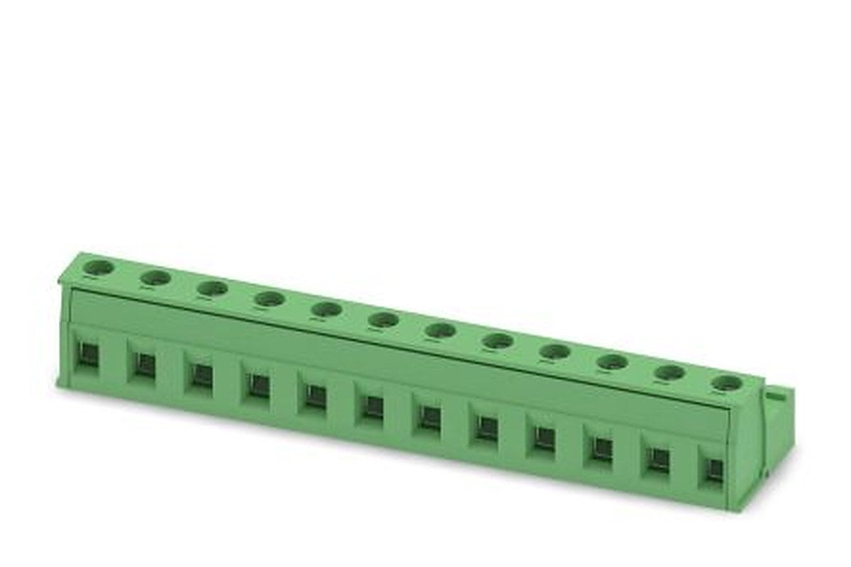 Phoenix Contact GIC 2.5/12-ST-7.62 Series Pluggable Terminal Block, 12-Contact, 7.62 mm Pitch, 1 Row, 1828906