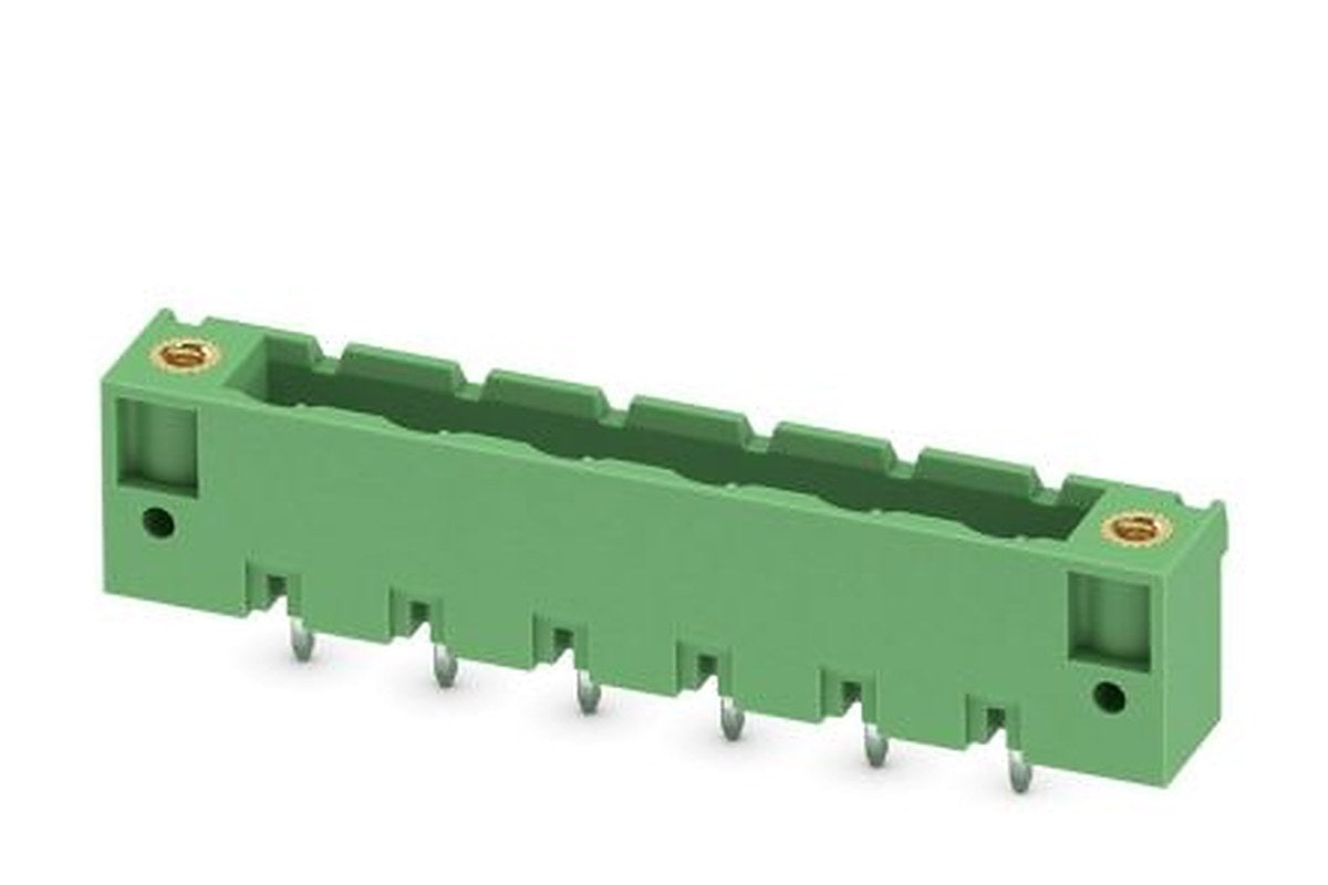 Phoenix Contact GMSTBV 2.5/ 6-GF-7.62 Series Straight Pluggable Terminal Block, 6 Contact(s), 7.62 mm Pitch, 1 Row