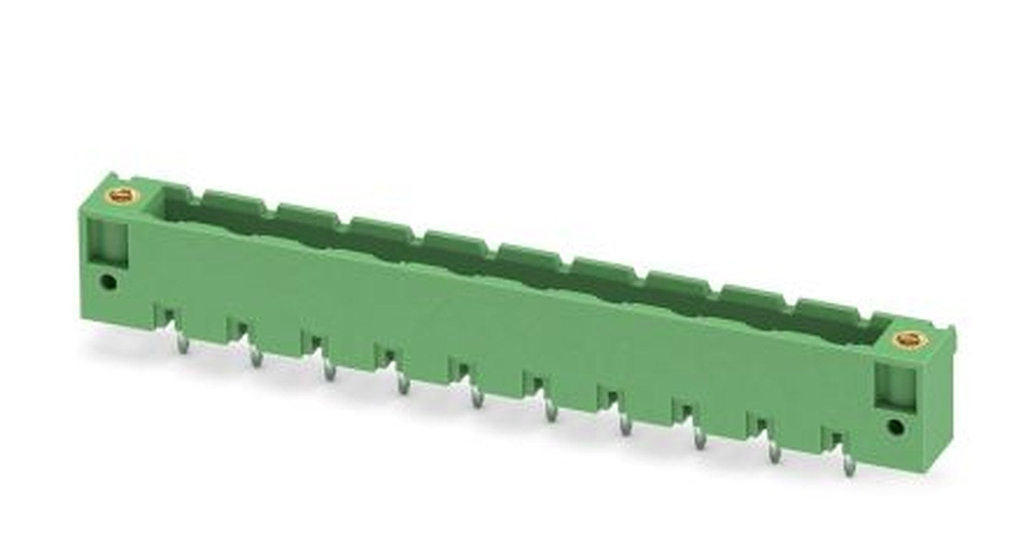 Phoenix Contact GMSTBV 2.5/10-GF-7.62 Series Pluggable Terminal Block, 10-Contact, 7.62 mm Pitch, 1 Row, 1829235