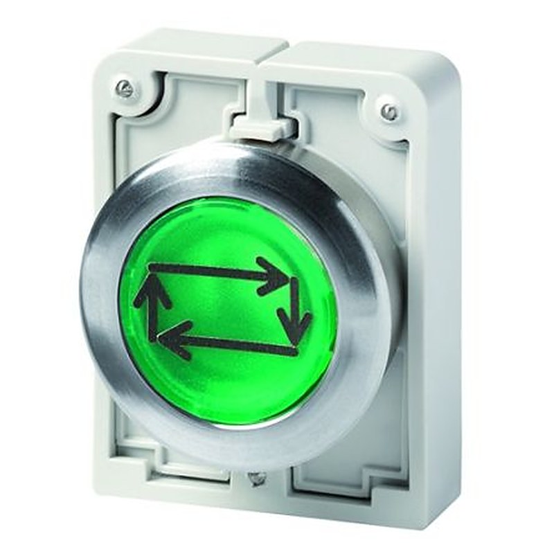 Eaton RMQ-Titan Series Green Push Button Switch, 30.5 mm Cutout, IP67, IP69K, IP66, DNV, CE, CSA, UL