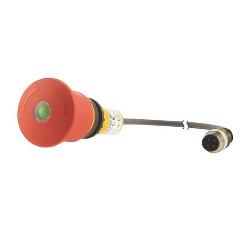 Eaton C22 Moeller Series Turn to Release Emergency Stop Push Button, Built-In, 22.5 mm Cutout, 2 NC, IP13