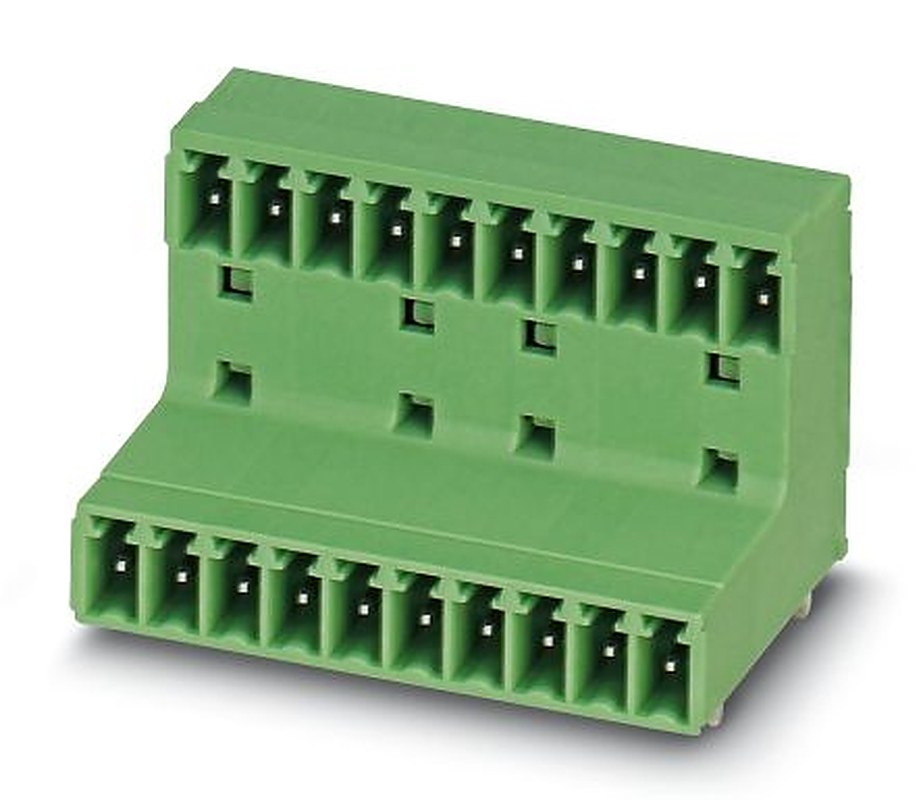 Phoenix Contact MCD 1.5/ 8-G-3.81 Series Pluggable Terminal Block, 8 Contact(s), 3.81 mm Pitch, 2 Row