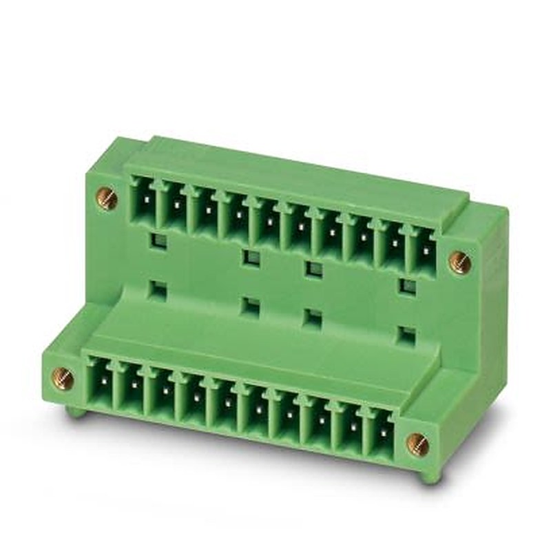 Phoenix Contact MCD Series Straight Solder PCB Header, 14 Contact(s), 3.81 mm Pitch, 2 Row, Shrouded