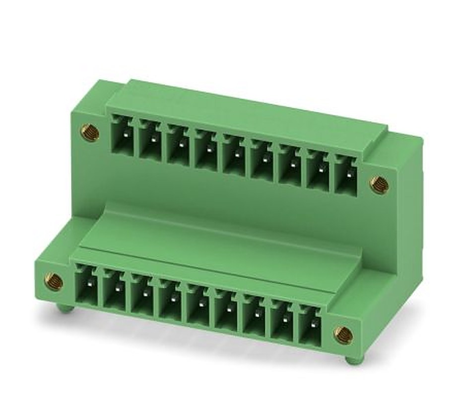 Phoenix Contact MCD 1.5/ 9-GF-3.81 Series Pluggable Terminal Block, 9 Contact(s), 3.81 mm Pitch, 2 Row