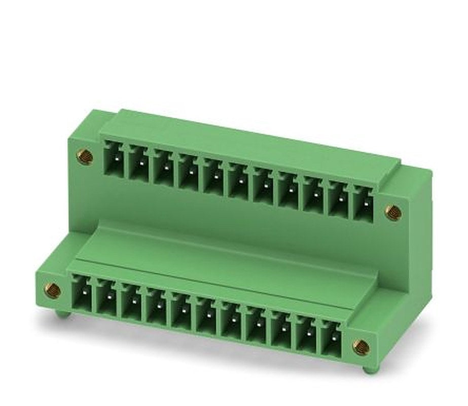 Phoenix Contact MCD 1.5/11-GF-3.81 Series Pluggable Terminal Block, 11-Contact, 3.81 mm Pitch, 2 Row, 1830198
