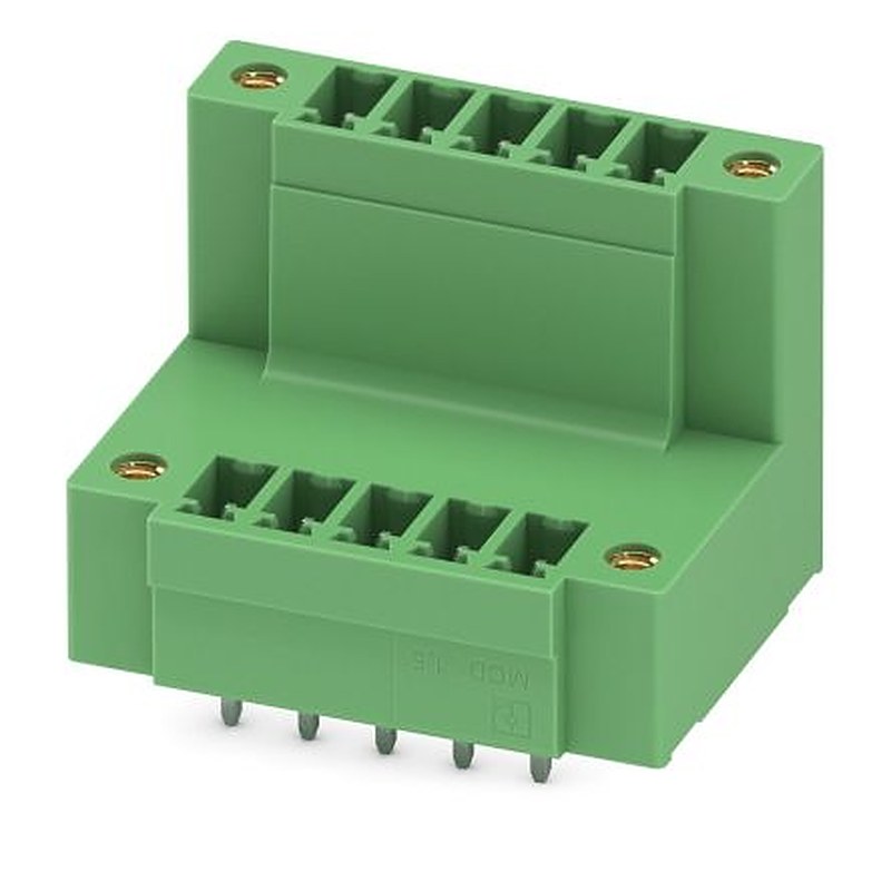 Phoenix Contact MCDV 1.5/ 5-GF-3.81 Series Pluggable Terminal Block, 5 Contact(s), 3.81 mm Pitch, 2 Row